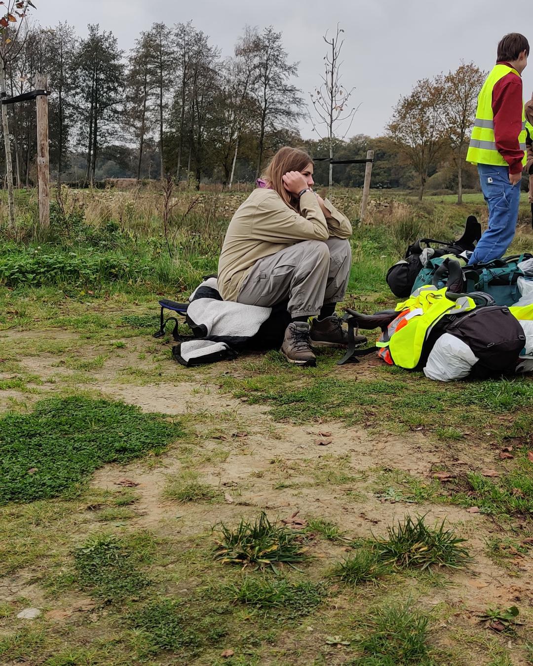 Te snel lopen bij de c-hike waardoor je moet wachten #afzien 